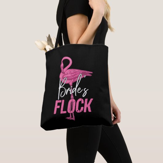 Bride's Flock, Flamingo Bridesmaid Brautparty Tasche (Von Nahem)