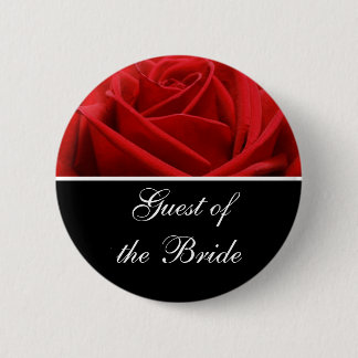 Bride's Guest Wedding Reception Identification Button