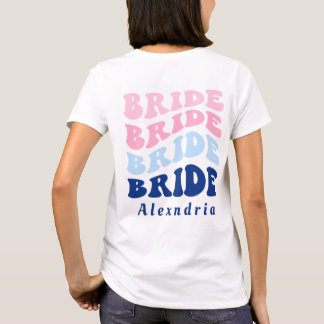 Brides Junggeselinnen-Abschied Beach Back Design T-Shirt
