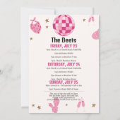 Brides Last Ride Bachelorette Wochenende Ausflug Einladung (Rückseite)