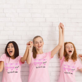 Bride's Maid Bachelorette 2025 Party T-Shirt