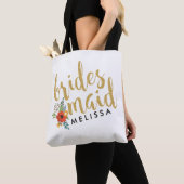 Brides Maid Gold Glitzer Skripttext Tasche (Von Nahem)