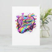 Brides Maids Wedding Bachelorette Party Einladung (Stehend Vorderseite)