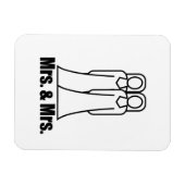 BRIDES MRS. UND MRS. - MAGNET (Horizontal)