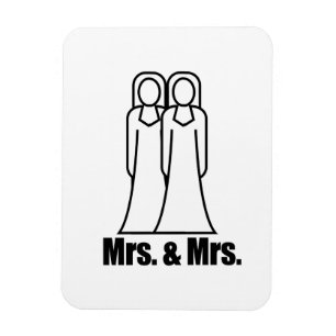 BRIDES MRS. UND MRS. - MAGNET