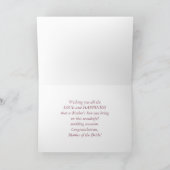 Bride's Mutter Lace Karte (Innenseite)