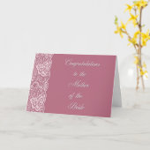 Bride's Mutter Lace Karte (Gelbe Blume)