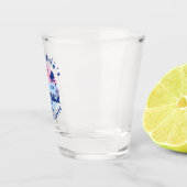 Bride's Name Bachelorette Beach Party Schnapsglas (Rechts)