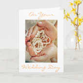 "BRIDE'S PEARLS" - GLÜCKWÜNSCHE ZU IHRER REDE KARTE (Gelbe Blume)