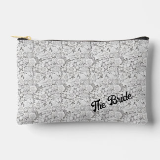 Brides personalizable Floral Zubehörtasche