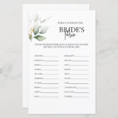 Brides Phrase Greenery Brautparty (Vorne/Hinten)