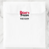 Bride's Posse Junggeselinnen-Abschied Tshirts Runder Aufkleber (Tasche)