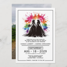 Brides Rainbow Burst Wedding