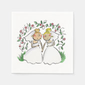 Brides Serviette (Vorderseite)