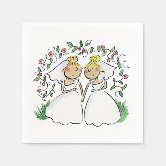 Brides Serviette (Vorderseite)