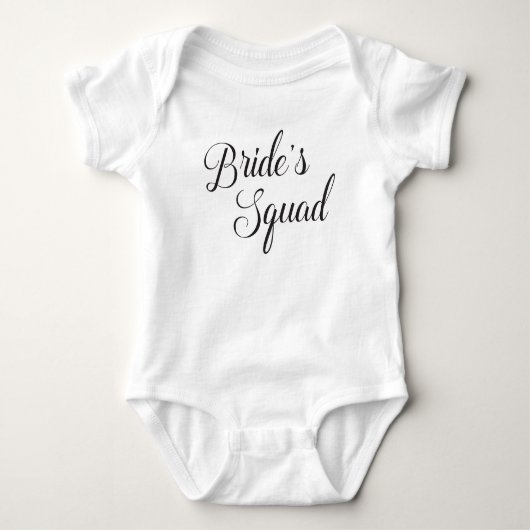 Bride's Squad Baby Strampler (Vorderseite)
