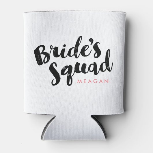 Bride's Squad Personalisiert Bridesmaid Geschenke Dosenkühler (Vorderseite)