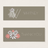 Bride's Veil Daisy Blume Monogram Bridal Gift Tag (Vorne & Hinten)