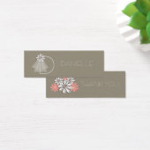Bride's Veil Daisy Blume Monogram Bridal Gift Tag (Schreibtisch)