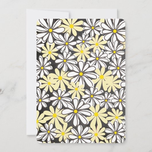 Bride's Veil Monogram Chalkboard-Brautparty Einladung (Rückseite)