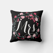 Brides Vintage Blumengarlandkranz Kissen (Rückseite)