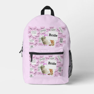 Brides Wedding Day Alles über Print-Rucksack Bedruckter Rucksack