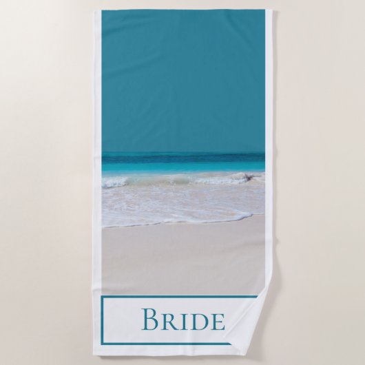 Brides White Sandy Beach Handtuch (Vorderseite)