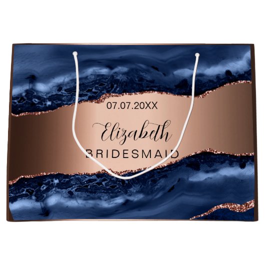 Bridesmade Große Geschenktüte (Vorderseite)