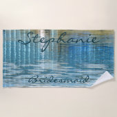 Bridesmaid Abstrakt Reflection Strandtuch (Vorderseite)