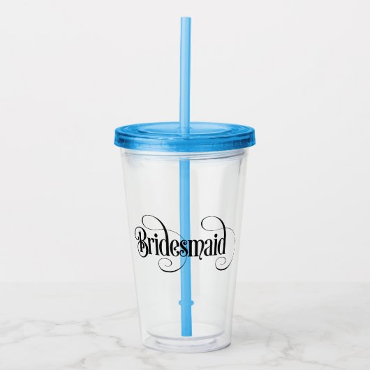Bridesmaid Acryltrinkbecher (Vorderseite)