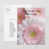 Bridesmaid-Anfrage Postkarte (Vorne/Hinten)