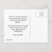 Bridesmaid-Anfrage Postkarte (Rückseite)