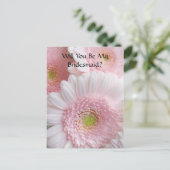 Bridesmaid-Anfrage Postkarte (Stehend Vorderseite)