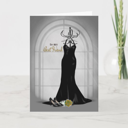 Bridesmaid-Antrag für den besten Freund Einladung (Vorderseite)