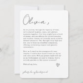 Bridesmaid Arch Foto Vorschlagskarte Einladung (Rückseite)