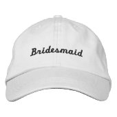 Bridesmaid Bachelorette Baseball-Hut bestickt Bestickte Baseballkappe (Vorderseite)