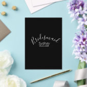 Bridesmaid bachelorette party add name modern acryleinladungen (In Situ (Hochzeit))
