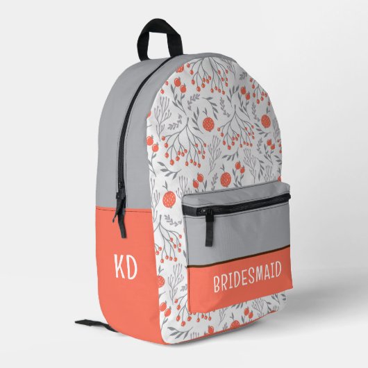 Bridesmaid Backpack Bedruckter Rucksack (Rückseitige Ecke links)