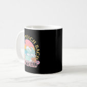 Bridesmaid Beach Bach Bride Squad Retro Bacheloret Kaffeetasse (Vorderseite Links)