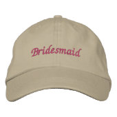 Bridesmaid Bestickte Baseballkappe (Vorderseite)
