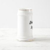 Bridesmaid Black Elegant Script Geschenke Hochzeit Bierglas (Mittel)