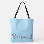 Bridesmaid-Blende und benutzerdefinierte Hintergru Tasche (Rückseite)