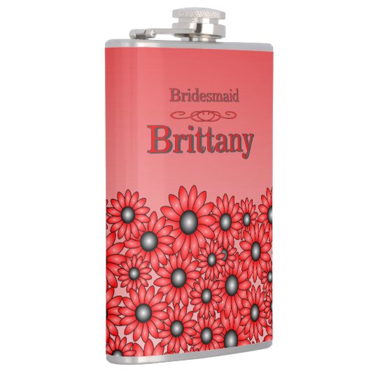 Bridesmaid-Blume Flachmann (Rechts)