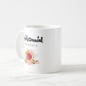 Bridesmaid - Blume Watercolor Bouquet Wedding Kaffeetasse (Vorderseite Links)