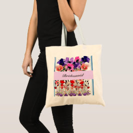 Bridesmaid Blume Wedding Verlobung Tote Bag Tragetasche