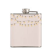 Bridesmaid Blush Pink Modernes Drehbuch Flachmann (Rückseite)