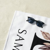 Bridesmaid Boho Floral Letter Bachelorette Weekend Strandtuch (Beispiel)