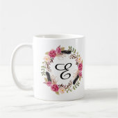 Bridesmaid Boho, personalisierte monogrammatische  Kaffeetasse (Links)