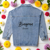 Bridesmaid Brautparty Wedding Denim Jacket Jeansjacke