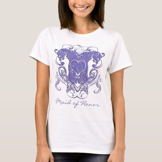 Bridesmaid Brides Vintag Lion Renaissance Wedding T-Shirt (Vorderseite)